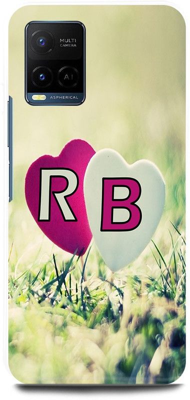 JUGGA Back Cover for Vivo Y33T, V2146, R LOVES B NAME,R NAME, B LETTER, ALPHABET,R LOVE B NAME  (Green, Hard Case, Pack of: 1)