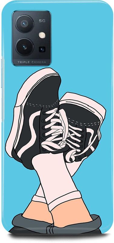 FRONK Back Cover for OPPO K10, CPH2373, VANS, SHOES, LEGS  (Blue, Hard Case, Pack of: 1)