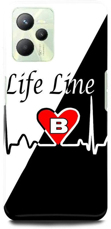 play fast Back Cover for Realme C35, RMX3511 B, NAME, LETTER, ALPHABET, LIFELINE  (Black, Hard Case, Pack of: 1)