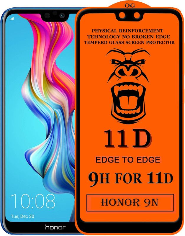 Xester Edge To Edge Tempered Glass for Honor 9N  (Pack of 1)