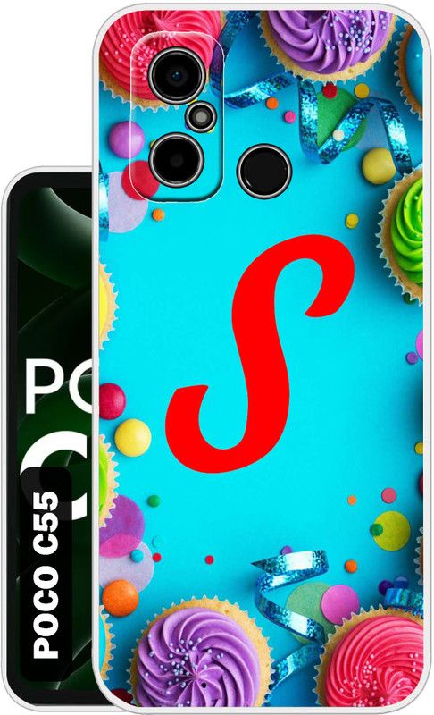 Case Club Back Cover for POCO C55  (Green, Grip Case, Silicon, Pack of: 1)