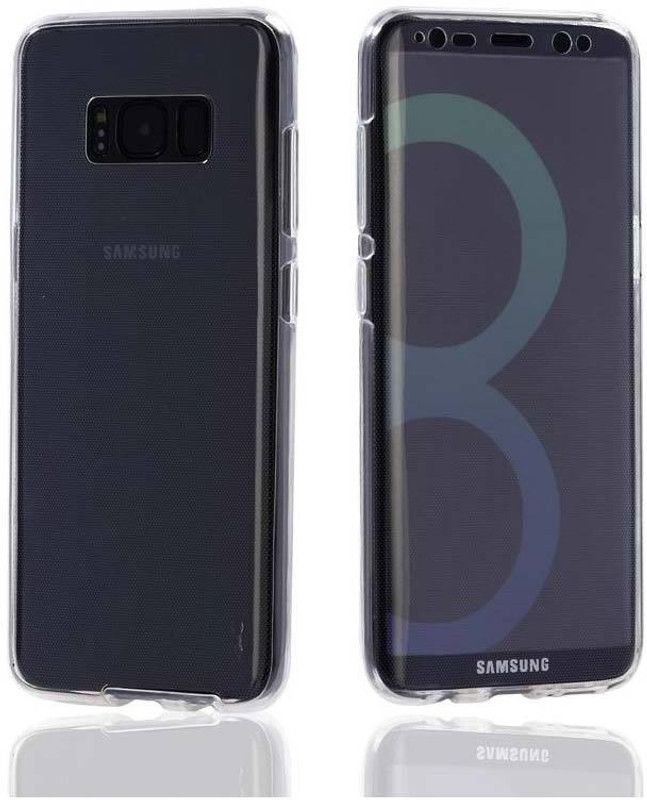 labrador Front & Back Case for Samsung Galaxy S8 360 Clear  (Transparent, Dual Protection, Silicon, Pack of: 1)