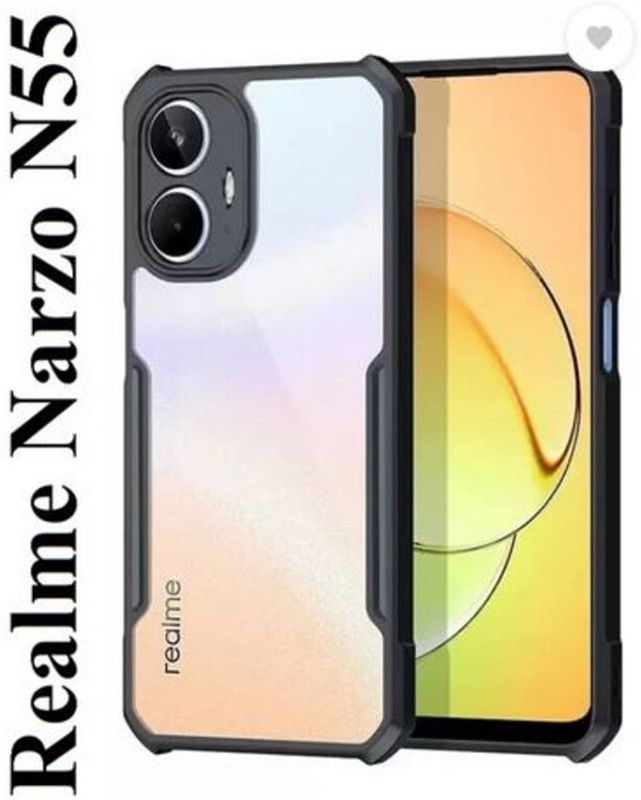 Sciforce Back Cover for Realme C55, Realme Narzo N55, ip  (Transparent, Pack of: 1)