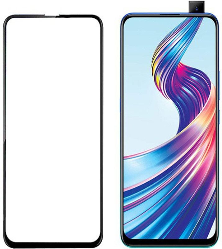 HOBBYTRONICS Edge To Edge Tempered Glass for Vivo V15, OPPO K3, Realme X, Oppo F11 Pro  (Pack of 2)
