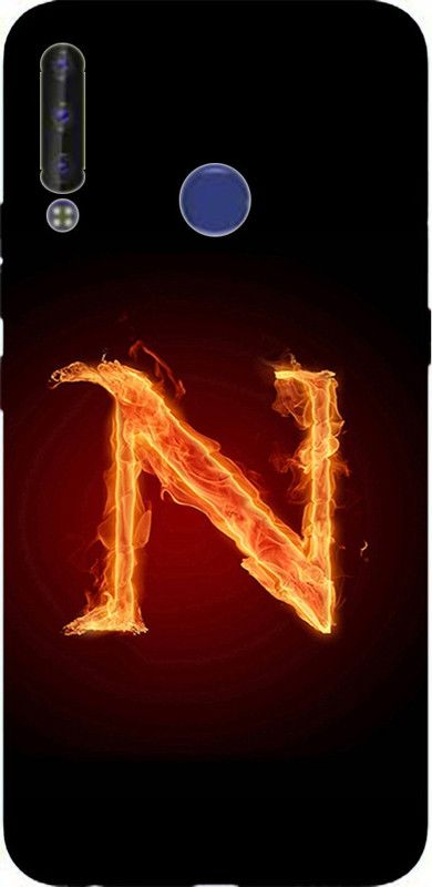 METOO Back Cover for Tecno LB8A,Alphabet, N Design Back Cover Print : 7  (Multicolor, Dual Protection, Silicon, Pack of: 1)