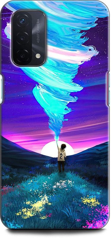 Afterglow Back Cover for Oppo A74 5G IPHONE WALLPEPAR, NATURE, ART  (Multicolor, Shock Proof, Pack of: 1)