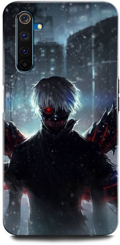 ORBIQE Back Cover for Realme 6 RMX2001 KANEKI KEN, ANIME, KANEKI, KEN, MANGA, TOKYO, TOKYO GHOUL  (Multicolor, Shock Proof, Pack of: 1)