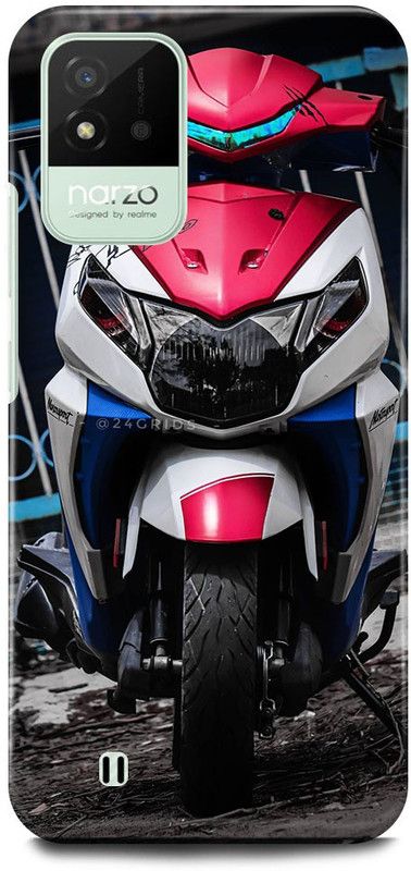 FUGGA Back Cover for realme Narzo 50i, YAMAHA, SCOOTY, RAY, ZR  (Multicolor, Hard Case, Pack of: 1)