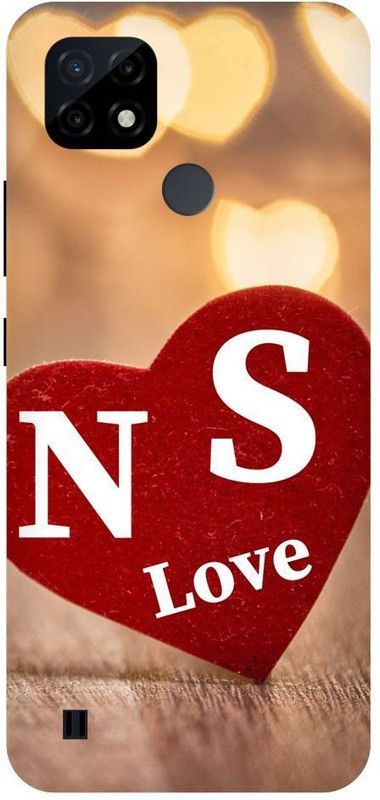 Thecoverking Back Cover for Realme C21 ( N S name, N S word, N S alphabe, N S latter, back cover  (Multicolor, Pack of: 1)