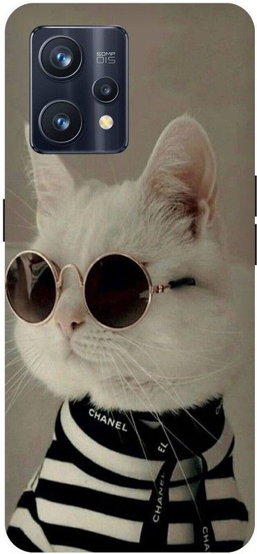 THE NARAYANA COLLECTIONS Back Cover for REALME 9 PRO PLUS- RMX3392-CAT,BILLI,STYLISH,CUTE,ANIMAL  (Multicolor, Hard Case, Pack of: 1)