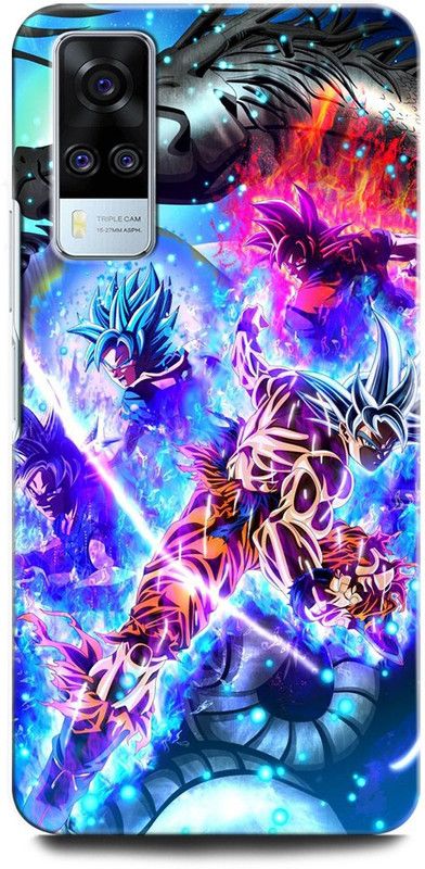 ORBIQE Back Cover for ViVO Y51A V2031 GOKU, DRAGONBALLZ, ANIME, SUPERSAIYAN  (Multicolor, Hard Case, Pack of: 1)