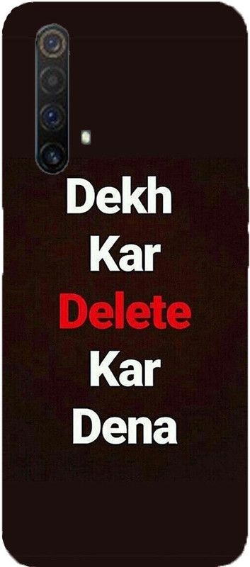 METOO Back Cover for Realme X50, Text,Shayari, Funny Quote Design Back Cover, Realme X50 back cover Print : 41  (Multicolor, Dual Protection, Silicon, Pack of: 1)