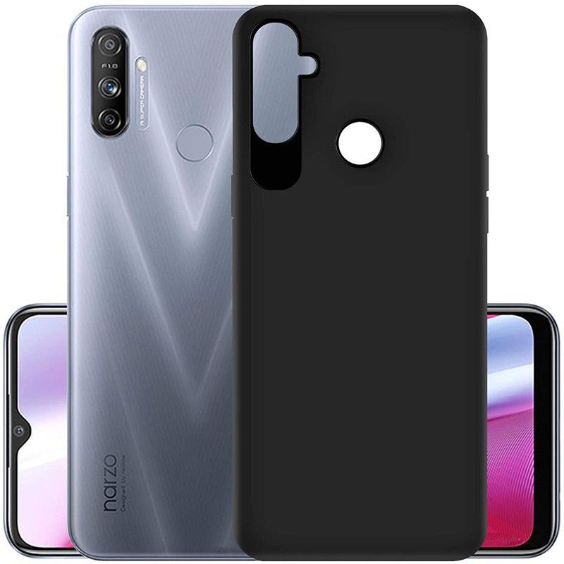 MULTRONICS Back Cover for Realme Narzo 20A  (Black)