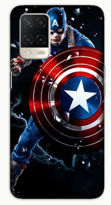itrusto Back Cover for OPPO A54, OPPO A54 Captain America PRINTED DESIGNER BACK CASE COVER  (Multicolor, Hard Case, Pack of: 1)