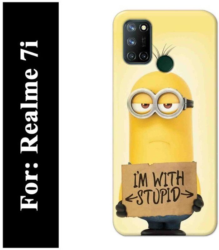 Majestic Back Cover for Realme 7i  (Yellow)
