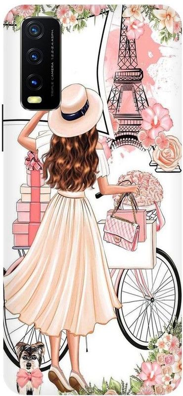 Zaplab Back Cover for Vivo Y20, V2029, Cool Girl Printed  (Multicolor, Hard Case, Pack of: 1)