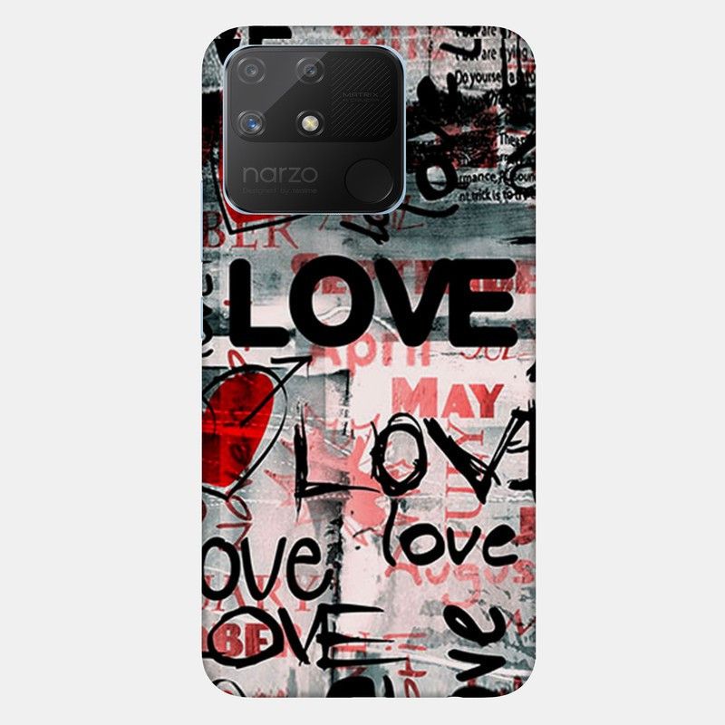 DIMALO Back Cover for realme Narzo 50A  (Multicolor, Silicon, Pack of: 1)