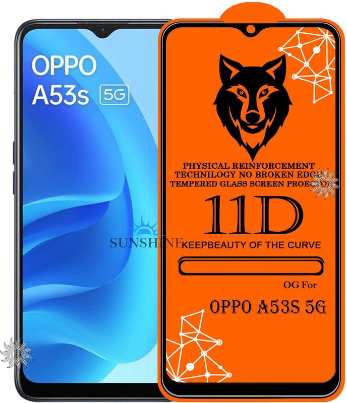 SUNSHINE Tempered Glass Guard for OPPO-A53s 5g Edge to Edge Tempered Glass  (Pack of 1)