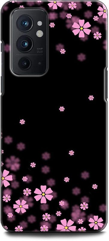 WallCraft Back Cover for OnePlus 9RT 5G PINK FLOWERS, BLACK, NATURE, ABSTRACT, TEXTURE  (Multicolor, Dual Protection)