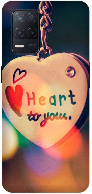 UMPRINT Back Cover for Realme 8/RMX3085 Heart To You Love Printed Back Cover  (Multicolor, Hard Case)