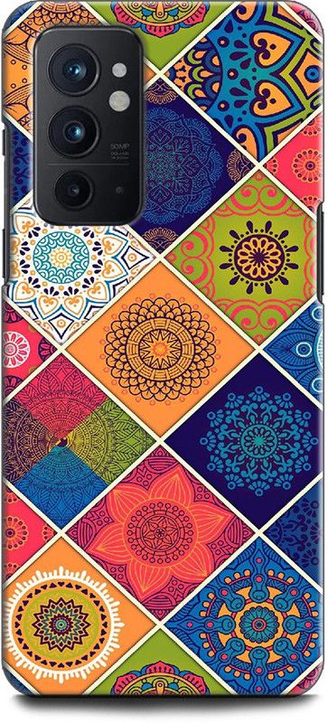 WallCraft Back Cover for OnePlus 9RT 5G PATTERNS, PINK, PURPLE, RED, COLORS, MANDALA  (Multicolor, Dual Protection, Pack of: 1)