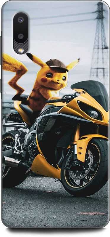 Afterglow Back Cover for SAMSUNG Galaxy M02 ANIME, BIKE, JOESYLAR, MOTOR, PIKACHU, POKEMON, YAMAHA, YAMAHAR1  (Multicolor, Shock Proof, Pack of: 1)