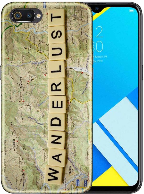 Snazzy Back Cover for realme c2  (Green, Grip Case, Silicon, Pack of: 1)