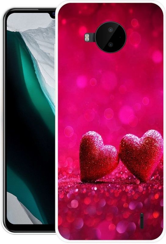 Looy Back Cover for Nokia C20 Plus  (Pink, Flexible, Silicon, Pack of: 1)