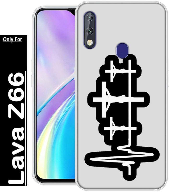 KUDI Back Cover for Lava Z66  (Multicolor, Grip Case, Silicon, Pack of: 1)