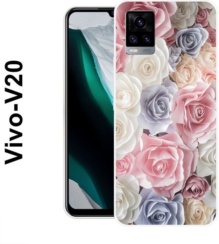 JATLAND Back Cover for Vivo V20  (Multicolor, Grip Case, Silicon)