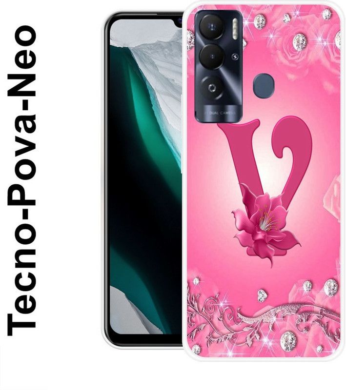 redfly Back Cover for Tecno Pova Neo  (Pink, White, Grip Case, Silicon)
