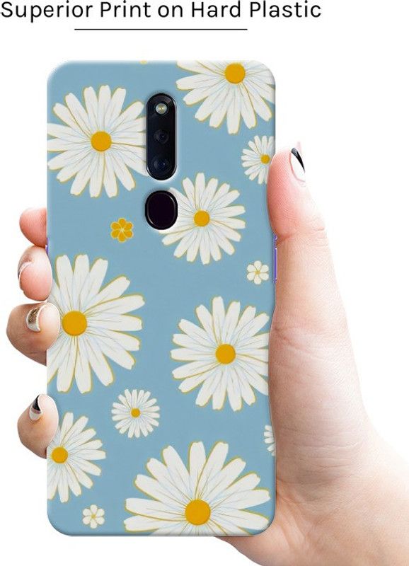 Thermobeans Back Cover for Flower (Blue) Hard Case Oppo F11 Pro  (Blue, Pack of: 1)