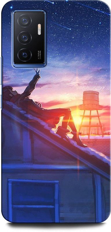 GRAFIQE Back Cover for Vivo V23e 5G ANIME, ANIME BOY, SAD BOY, ALONE, LOVE  (Multicolor, Shock Proof, Pack of: 1)