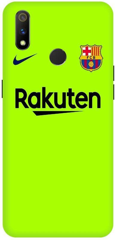 THE NARAYANA COLLECTIONS Back Cover for REALME 3-RMX1825-RAKUTEN,FOOTBALL,SPORTS,NIKE  (Multicolor, Hard Case, Pack of: 1)