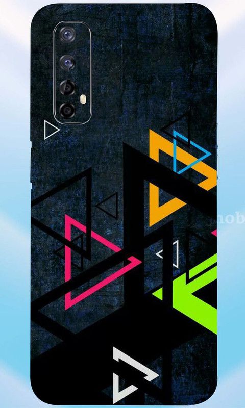 LAMHA Realme Narzo 20 Pro Mobile Skin  (Ultra Super Color Triangle Skin With High Matte Finish.)