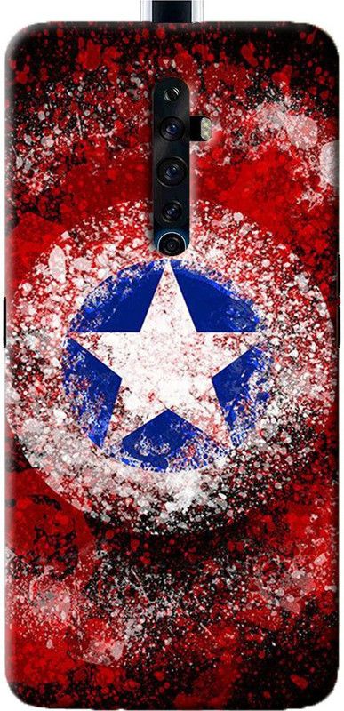 NDCOM Back Cover for OPPO Reno2 Z Avengers End Game Captain America Shield Printed  (Multicolor, Hard Case, Pack of: 1)