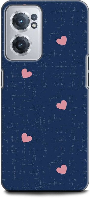 INDICRAFT Back Cover for OnePlus Nord CE 2 5G LOVE, PINK HEART, ABSTRECT, TEXTURE, JEANS  (Multicolor, Shock Proof, Pack of: 1)