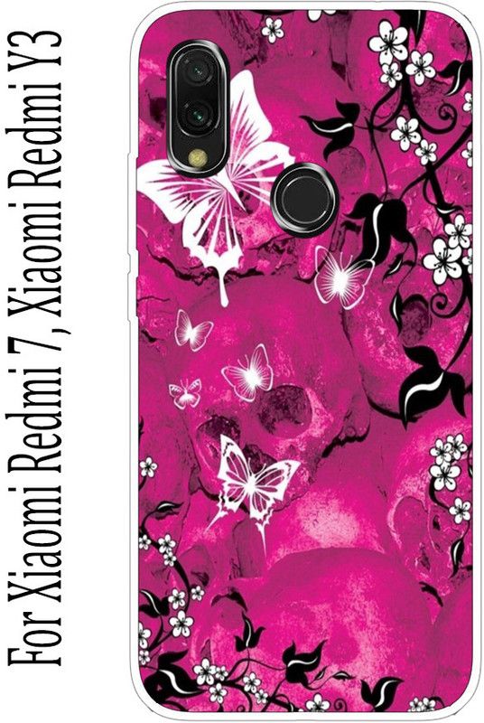 Anami Back Cover for Xiaomi Redmi 7, Xiaomi Redmi Y3  (Pink, Grip Case, Silicon, Pack of: 1)