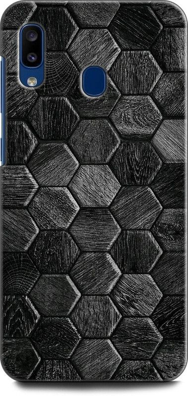 Afterglow Back Cover for SAMSUNG Galaxy M10s HEXAGONS, TILES, WOODEN, GRAY, ART  (Multicolor, Shock Proof, Pack of: 1)