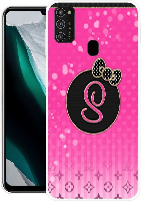 FITESTAR Back Cover for Samsung Galaxy M30s  (Black, Pink, Grip Case, Silicon, Pack of: 1)