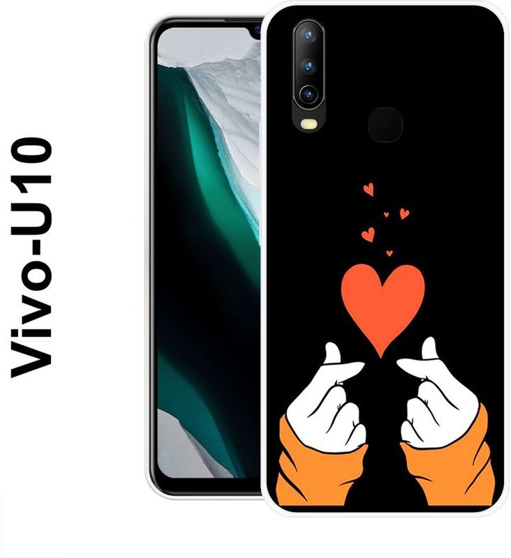 KUDI Back Cover for Vivo U10  (Multicolor, Grip Case, Silicon)