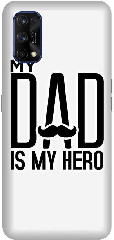 URCHIN Back Cover for Realme 7 Pro my dad is my hero, MY Dad, I love My Dad, Mom And Dad, mom dad, Love, Parents  (Multicolor, Shock Proof, Pack of: 1)