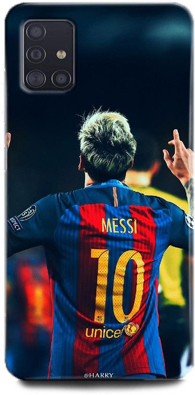 WallCraft Back Cover for Samsung Galaxy A51 MESSI, LIONE MESSI, FOTBALL, MESSI 10, BARCELONA, JERSEY, SPORTS  (Multicolor, Dual Protection, Pack of: 1)