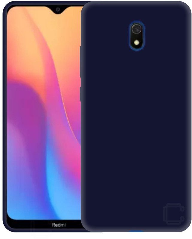 CASE CREATION Back Cover for Redmi 8A (2019) Perfect Matte Finish Grip Case Cover  (Blue, Shock Proof, Silicon, Pack of: 1)