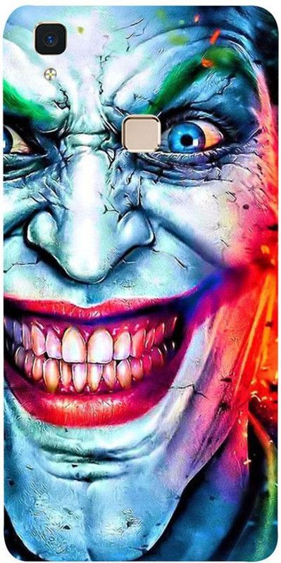 Skyhawk Back Cover for Vivo V3 Max Multicolor Joker  (Multicolor, Waterproof, Silicon, Pack of: 1)