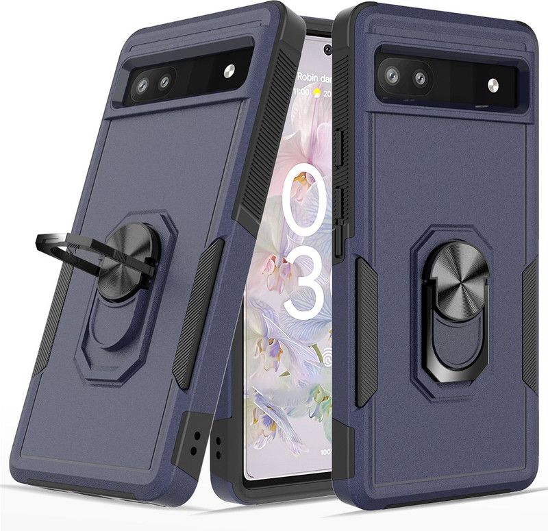 HEAVY DUTY Back Cover for Google Pixel 6A  (Blue, Shock Proof, Pack of: 1)