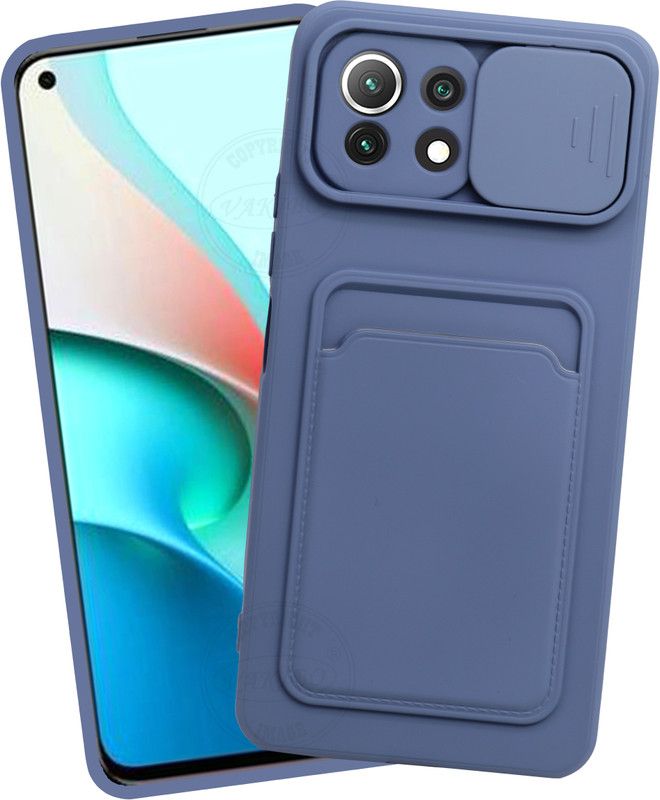 VAKIBO Back Cover for Xiaomi 11 Lite NE 5G, mi 11 Lite NE 5G, Mi 11 Lite 5G, Mi 11 Lite  (Blue, Grip Case, Pack of: 1)