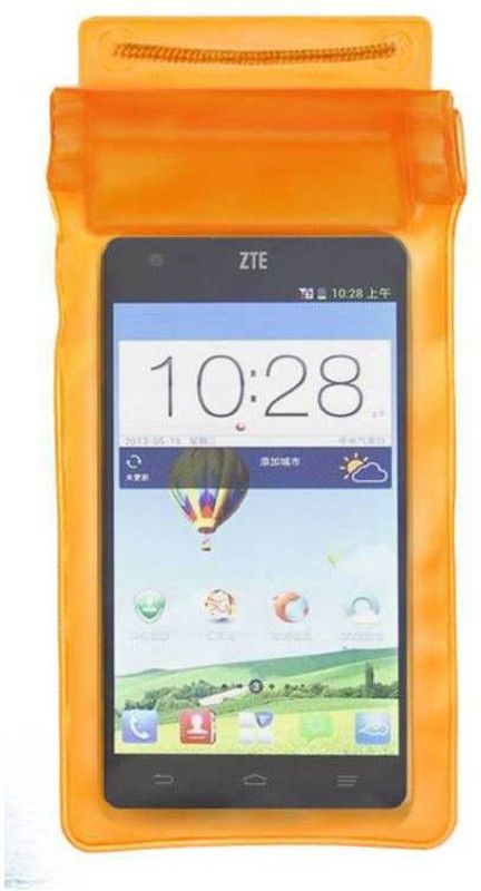ACM Pouch for ZTE Geek V975  (Orange, Waterproof, Silicon, Pack of: 1)