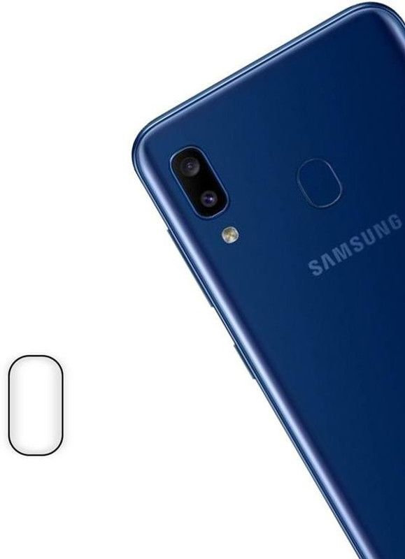 SHAKU Back Camera Lens Glass Protector for SAMSUNG A20  (Pack of: 1)