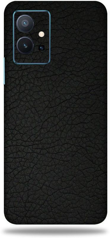 OggyBaba Vivo T1 5G Mobile Skin  (Black Leather Skin With Ultra Matte Finish)